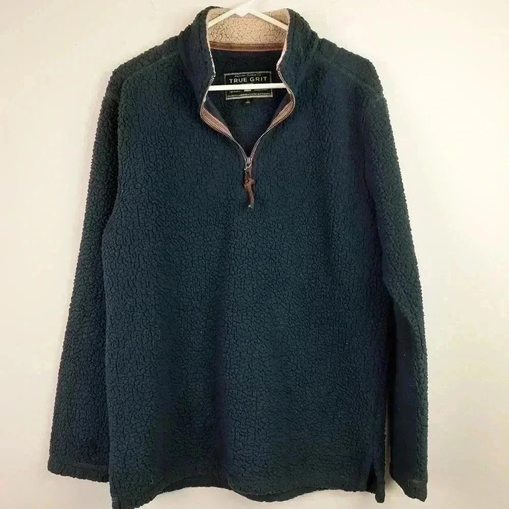True Grit 3/4 zip pullover Size Medium
